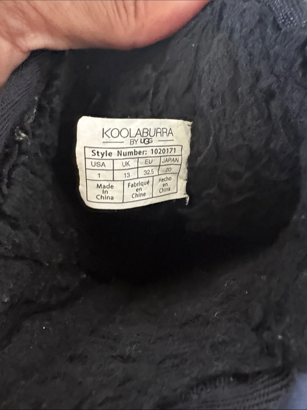 Koolaburra Black Suede Bow Accent Kids Snow Boots